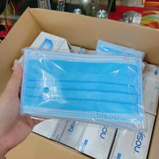 [THÙNG 50 HỘP] Khẩu trang y tế BISOU