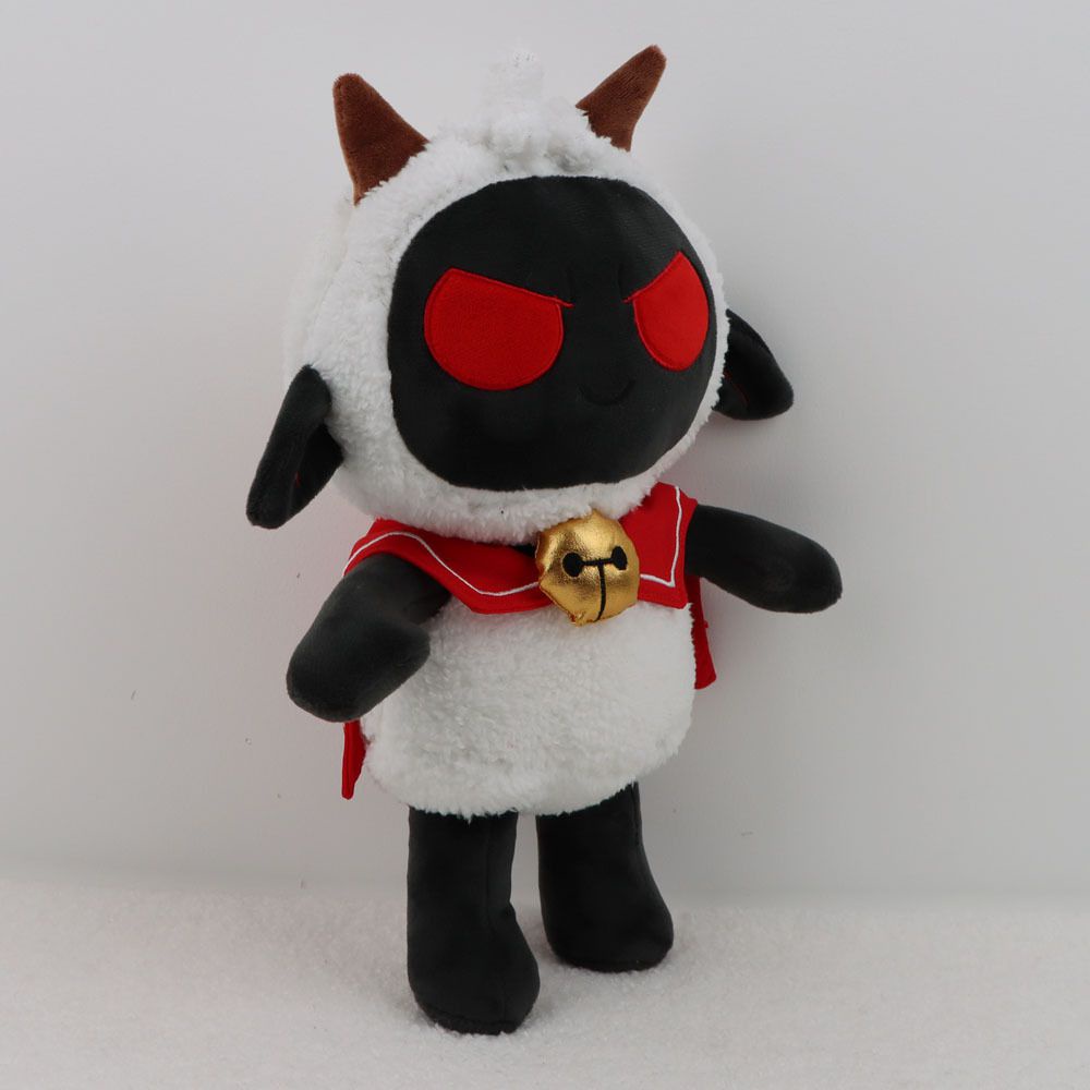 Đồ chơi búp bê nhồi bông Cult Of The Lamb màu đen mềm mại đáng yêu 30cm mới làm quà tặng dành cho trẻ em