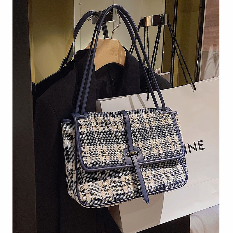 Túi Đeo Vai Envirosax Stray Bag Phối Lưới Màu Trắng Xanh Dương Sức Chứa Lớn Cao Cấp