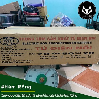 Vỏ tủ điện công nghiệp EMD 70x50x20 sơn tĩnh điện giá rẻ màu xám