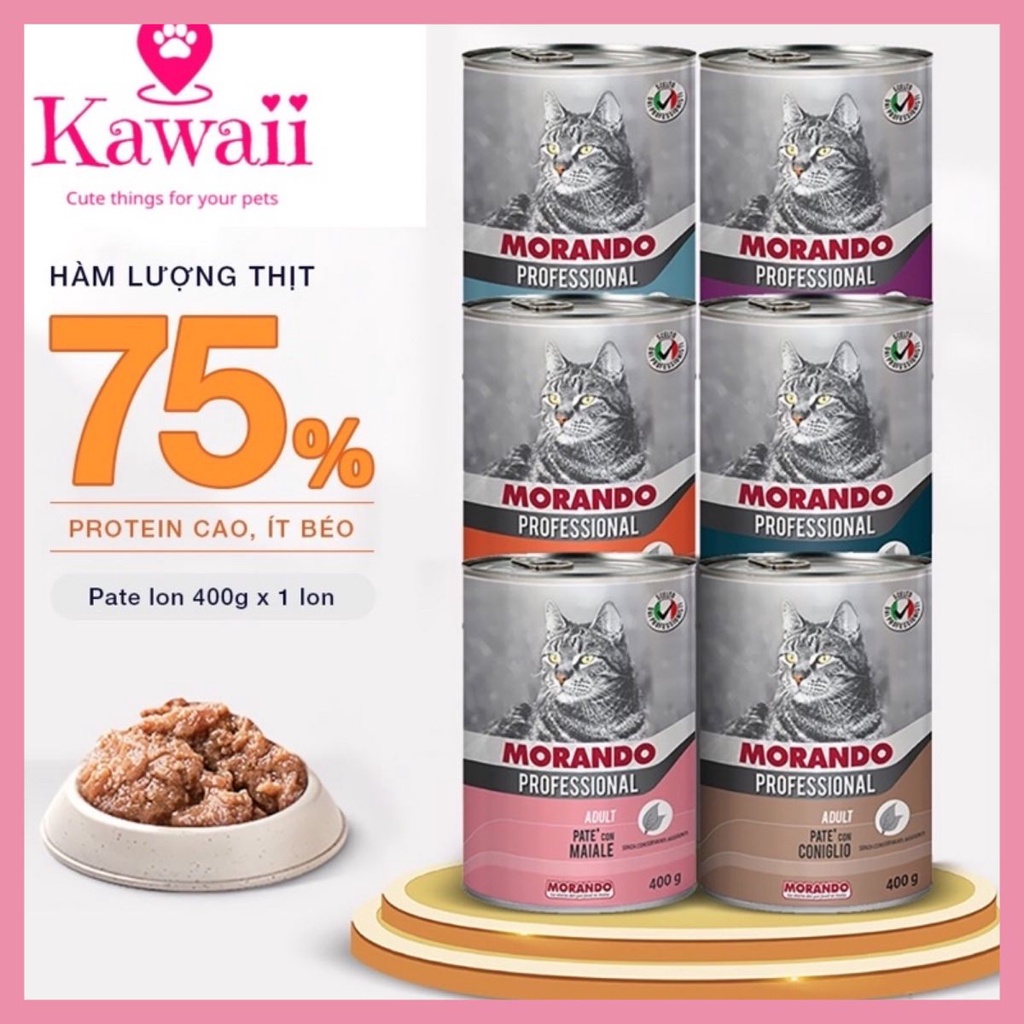 Pate Miglior Gatto MORANDO 400 gram cho mèo nhiều vị thơm ngon