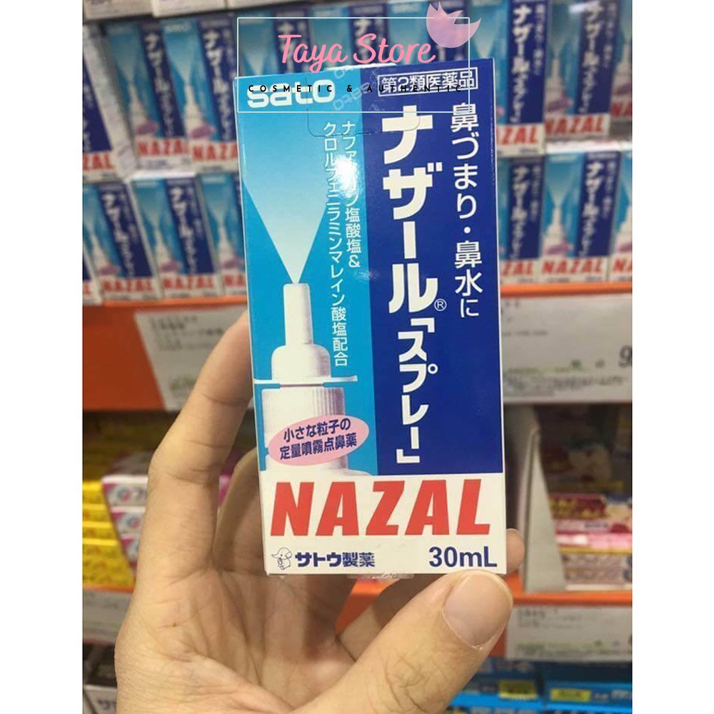 Xịt mũi Nazal làm sạch, thông mũi, giảm viêm xoang, ngạt mũi Nhật Bản 30ml