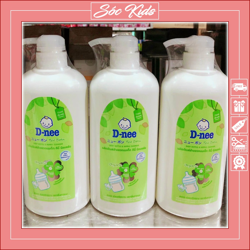 Nước Rửa Bình Sữa Dnee Thái Lan Vệ Sinh Dụng Cụ An Toàn Cho Bé - TÚI 600ml | CHAI 620ml | SIÊU TIẾT KIỆM | SÓC KIDS