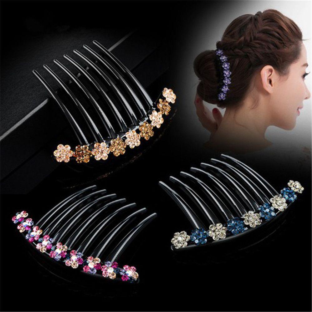 BORAG Lược Cài Tóc Đính Đá Lấp Lánh Dành Cho Cô Dâu