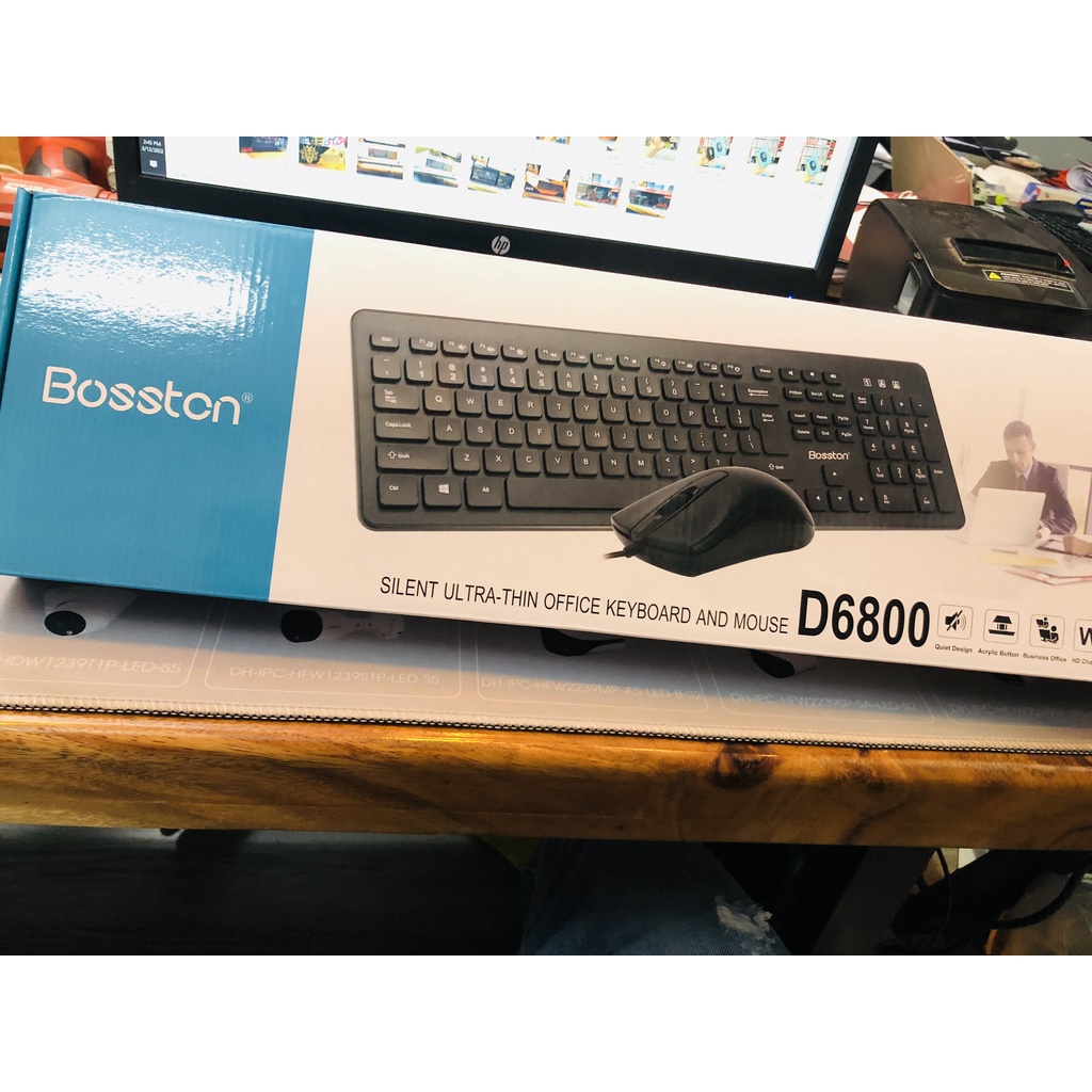 COMBO BÀN PHÍM + CHUỘT BOSSTON D6800 Chính hãng