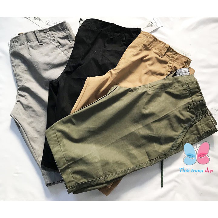 Quần kaki lửng cho nam 66-73kg size 34 35 36 Dáng suông ôm vừa - QN84 - Hàng nhập khẩu