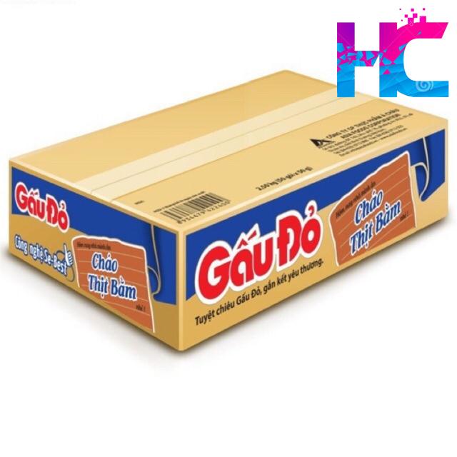 Thùng cháo gấu đỏ thịt bầm 50gói