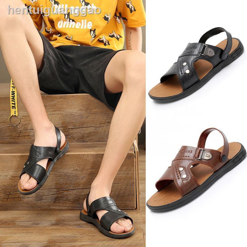 Giày Sandal Chống Trượt Thời Trang Trẻ Trung Cho Đàn Ông Trung Niên 2021