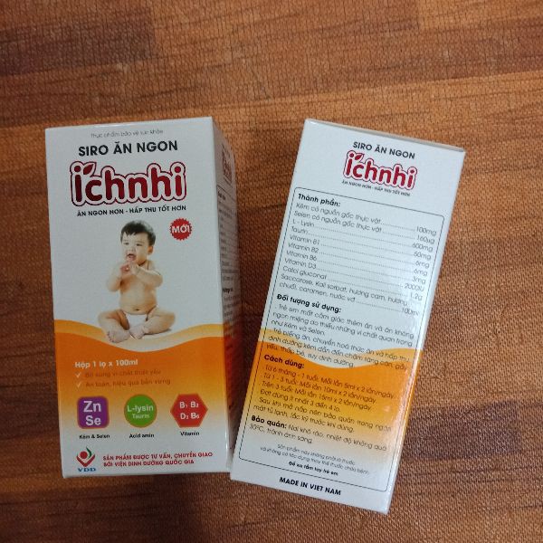 Siro ăn ngon Ích Nhi (Chai 100ml)