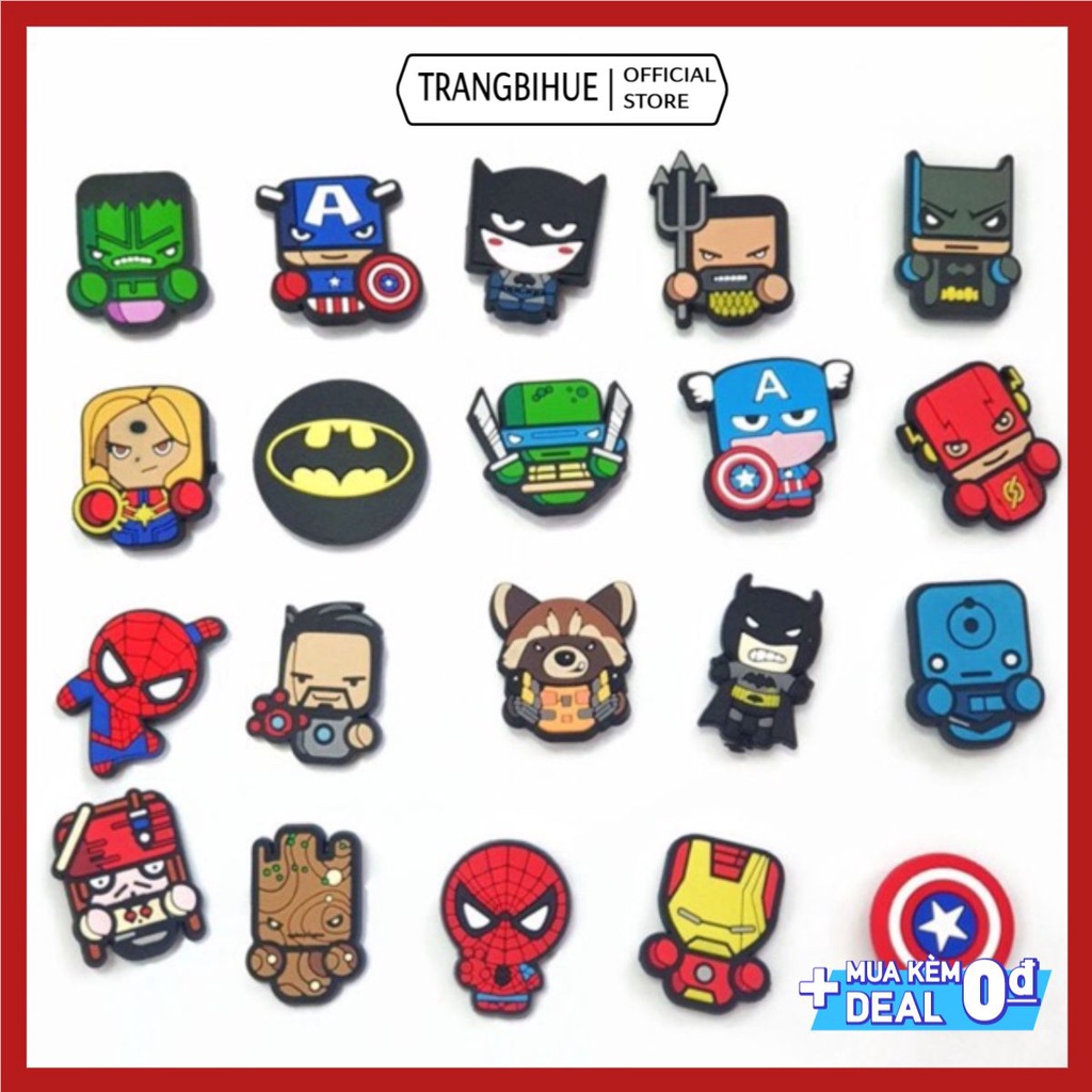 Sticker SIÊU NHÂN ANH HÙNG cài dép cross