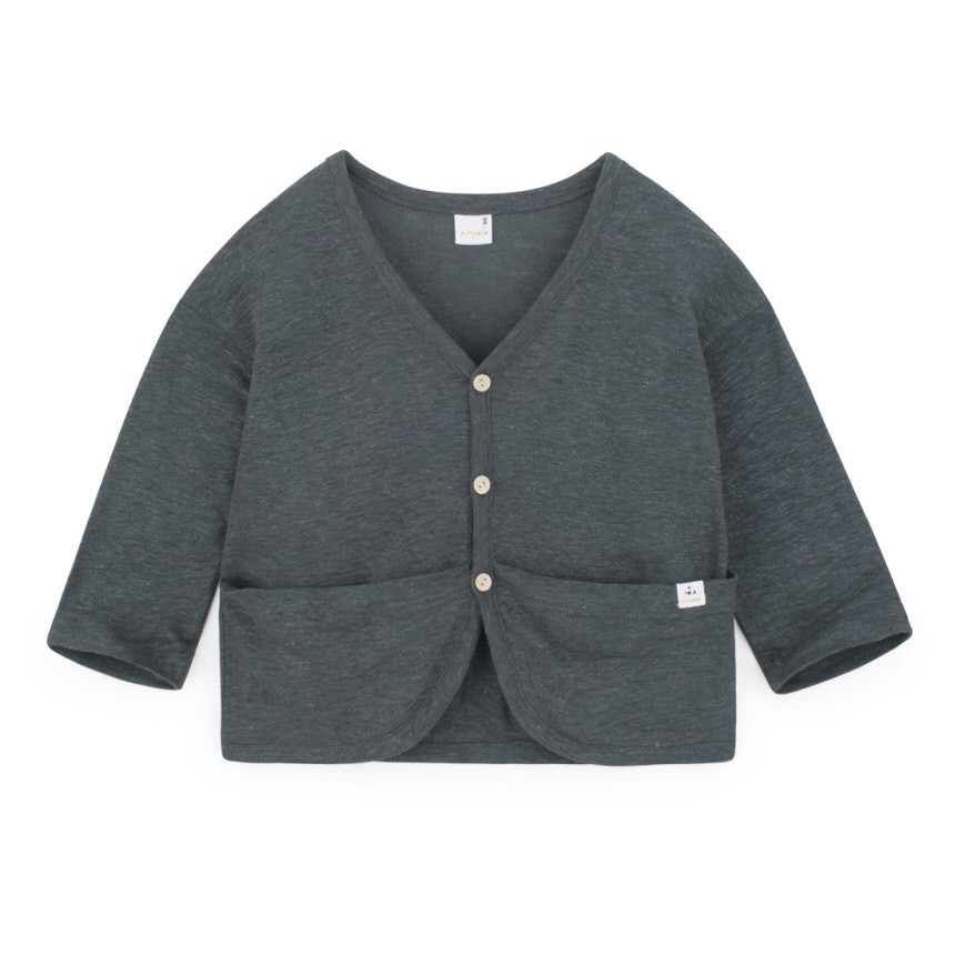 Áo khoác cardigan cotton xước 2 túi PIM-PO-LLO. HA0629 (4 màu)