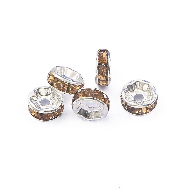 50 Hạt đá pha lê họa tiết không gian siêu tốc dùng làm phụ kiện trang sức thủ công 4 6 8 10mm