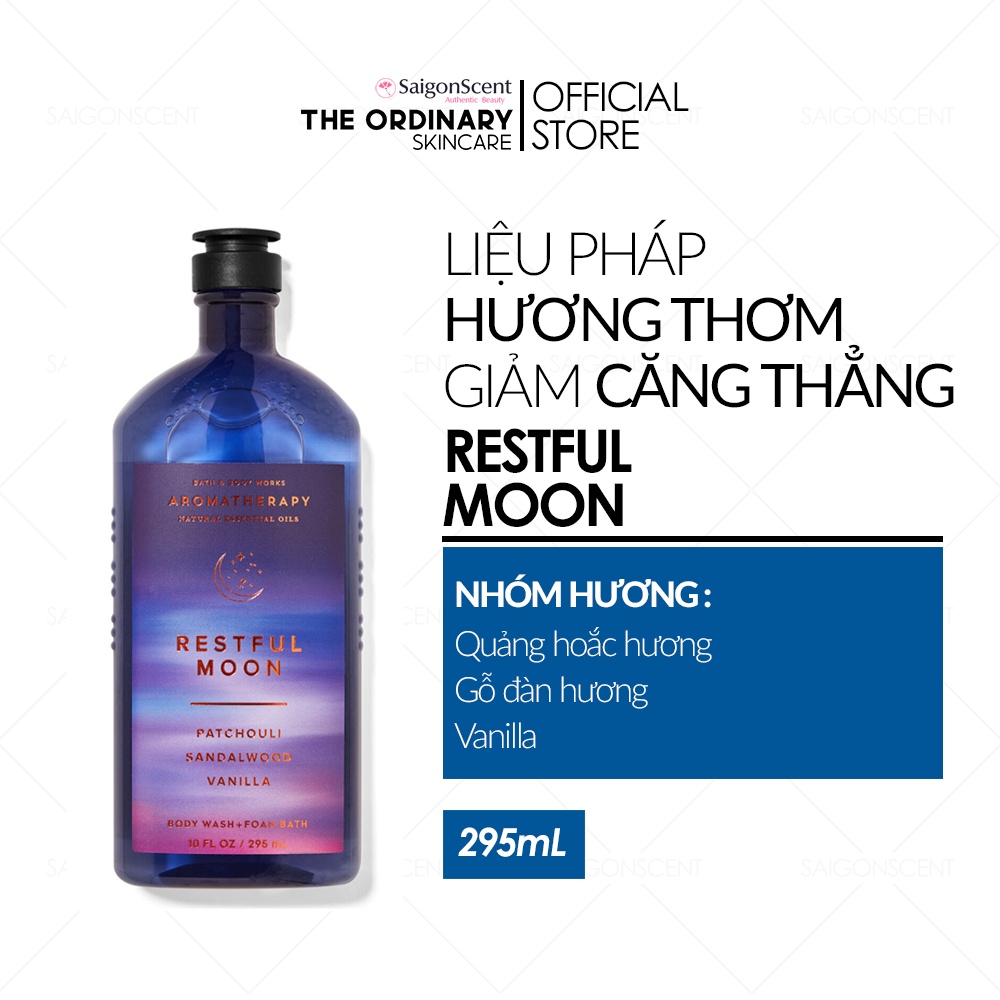 Gel tắm thư giãn Bath &amp; Body Works / RESTFUL MOON / 295mL