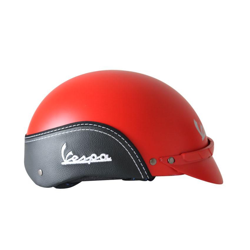 nón bảo hiểm Vespa ( màu đỏ) chuyên sỉ  ngocquenshop