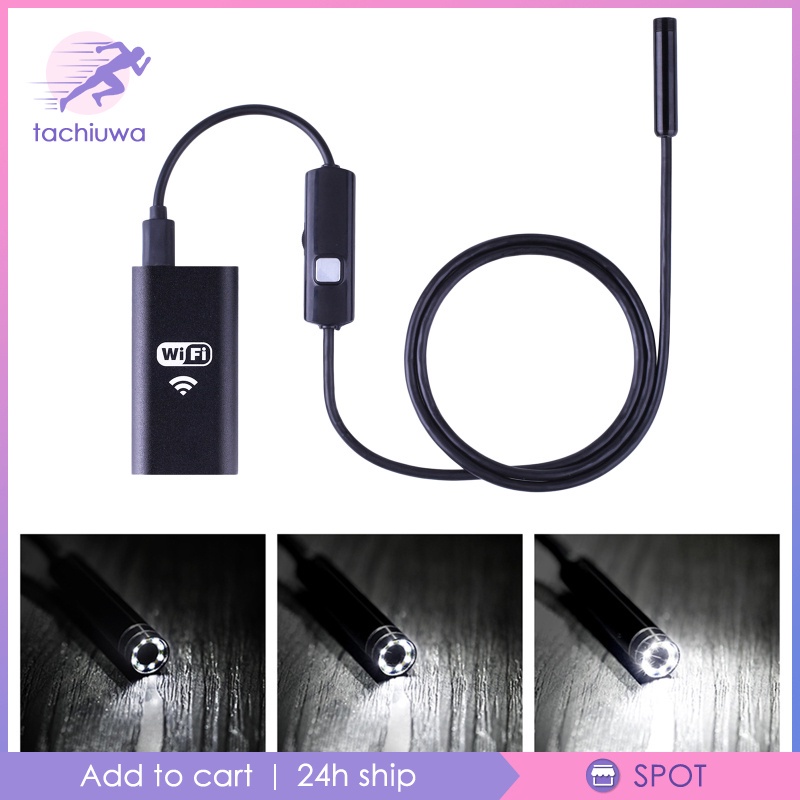 Camera Nội Soi Không Dây 720P Chống Nước Kết Nối WiFi Cho Điện Thoại
