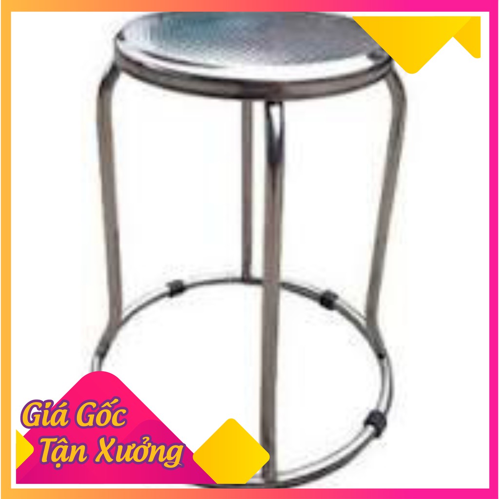 Ghế đôn inox chân tròn cao 45,cm