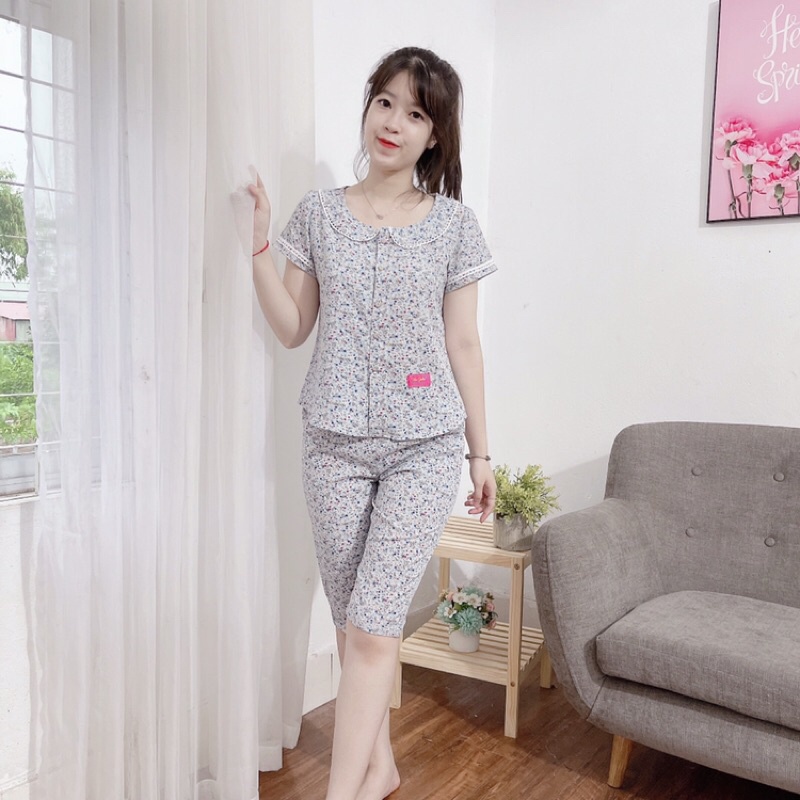 Bộ mặc nhà, bộ lửng ,đồ nữ chất mềm mịn, thấm hút mồ hôi, đủ size theo số đo
