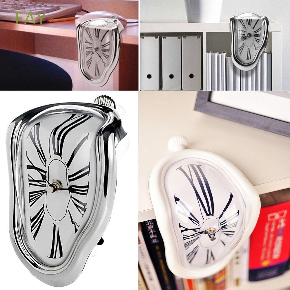 FAY Novel Surreal Dali Style Wall Decor Desktop Home Art Design Melting Clock