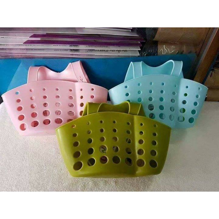 [ 02 cái ] Giỏ treo đựng đồ rửa chén - túi cao su treo vòi nước tiện dụng