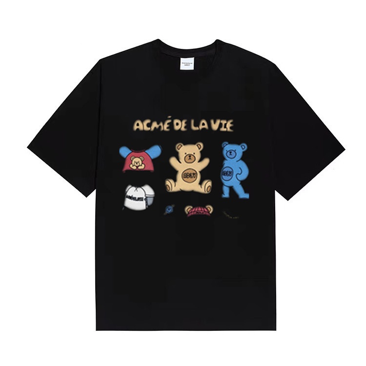 Adlv Áo Thun Cotton Tay Ngắn In Họa Tiết Thời Trang Unisex