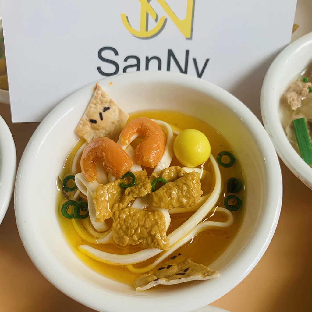 Nam châm hít tủ lạnh quà tặng lưu niệm hình ảnh món ăn Việt Nam chất liệu bằng Đất Sét