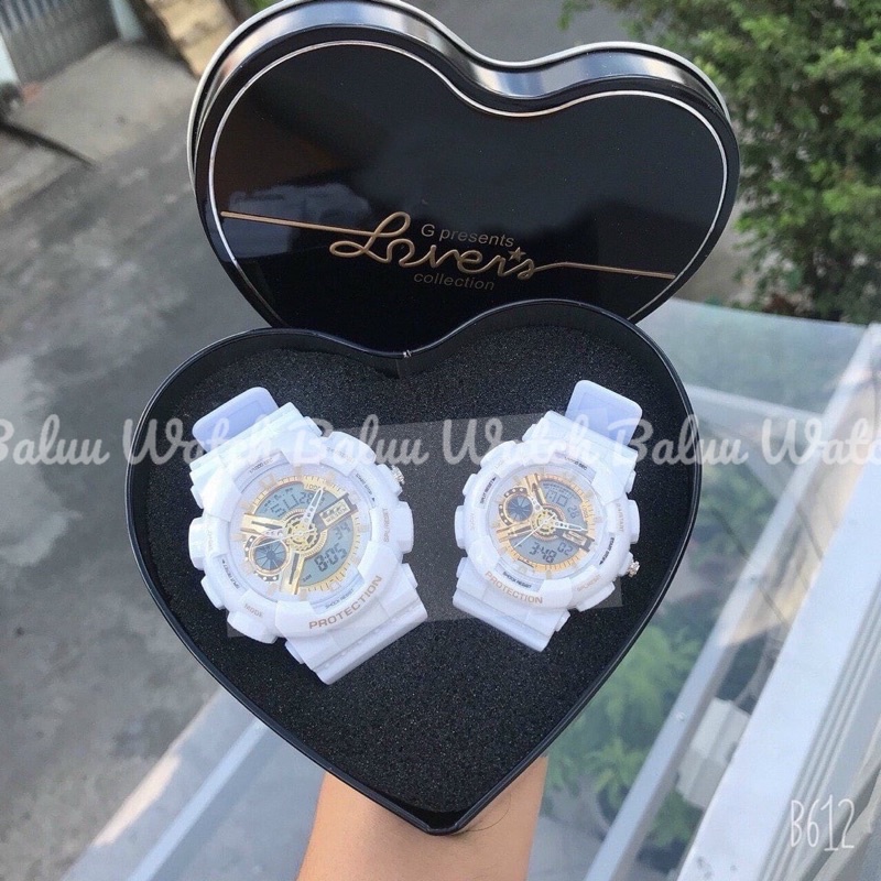 Đồng hồ thể thao nam nữ kim điện tử - GA220 trắng 3 kim vàng | BigBuy360 - bigbuy360.vn