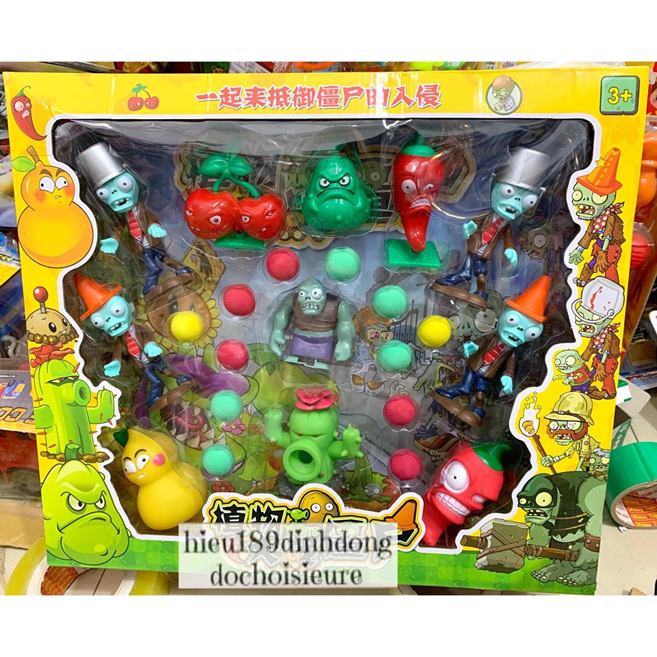 Đồ Chơi Game Hot Plants & Zombie 3 cỡ lớn hoa quả nổi giận (ảnh thật)