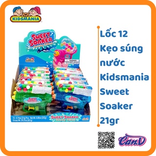 ( Bán sỉ ) Lốc 12c Kẹo súng nước Kidsmania Sweet Soaker 21gr