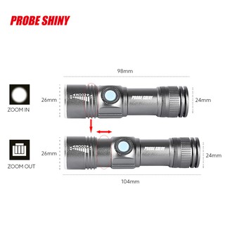 ✪Gustavoo✪ Adjustable LED Zoom 3000LM MINI USB Rechargeable Flashlight Torch Portable