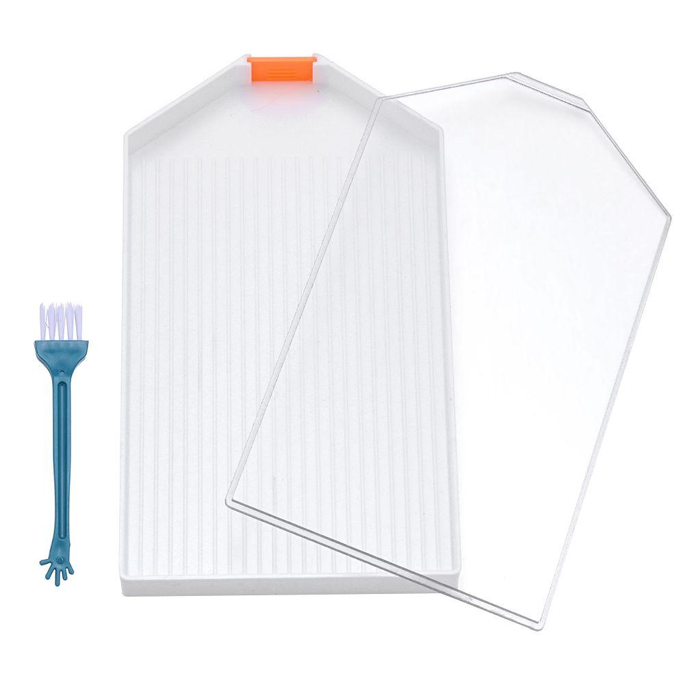 Khay Đựng Cọ Vẽ Tranh Chữ Thập Bằng Nhựa Kích Thước Lớn