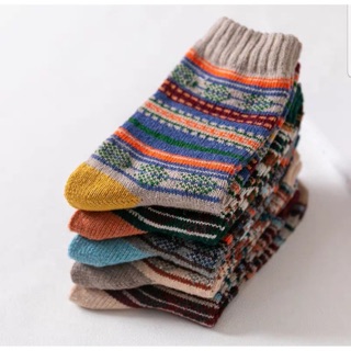 Tất thổ cẩm tất nam nữ SET 5 đôi