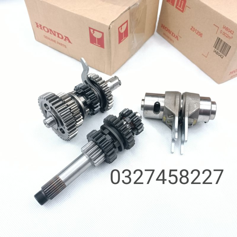 Bộ nhông heo số, máy động cơ WAVE Alpha 110, S110, RSX, Blade... zin Honda