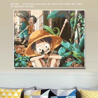 Tranh sơn dầu số hóa DAISY Tranh Luffy K001