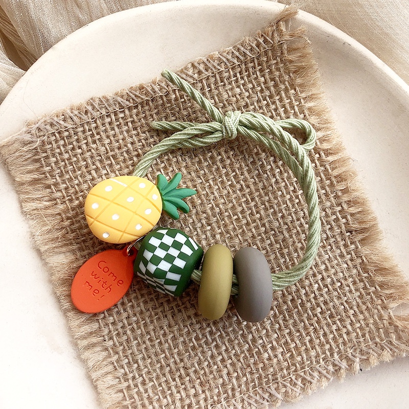 Mới Dây Buộc Tóc Hình Trái Cây Phong Cách Hàn Quốc Xinh Xắn Cho Nữ