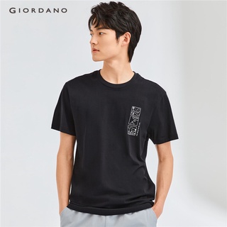 Áo thun nam Giordano 13092205 cổ tròn tay ngắn
