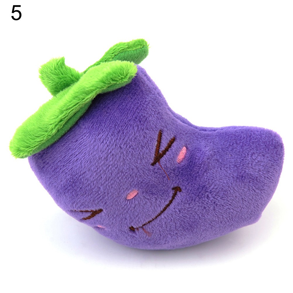 Đồ chơi nhai mọc răng cho chó hình chuối/xương/dâu/dép bông