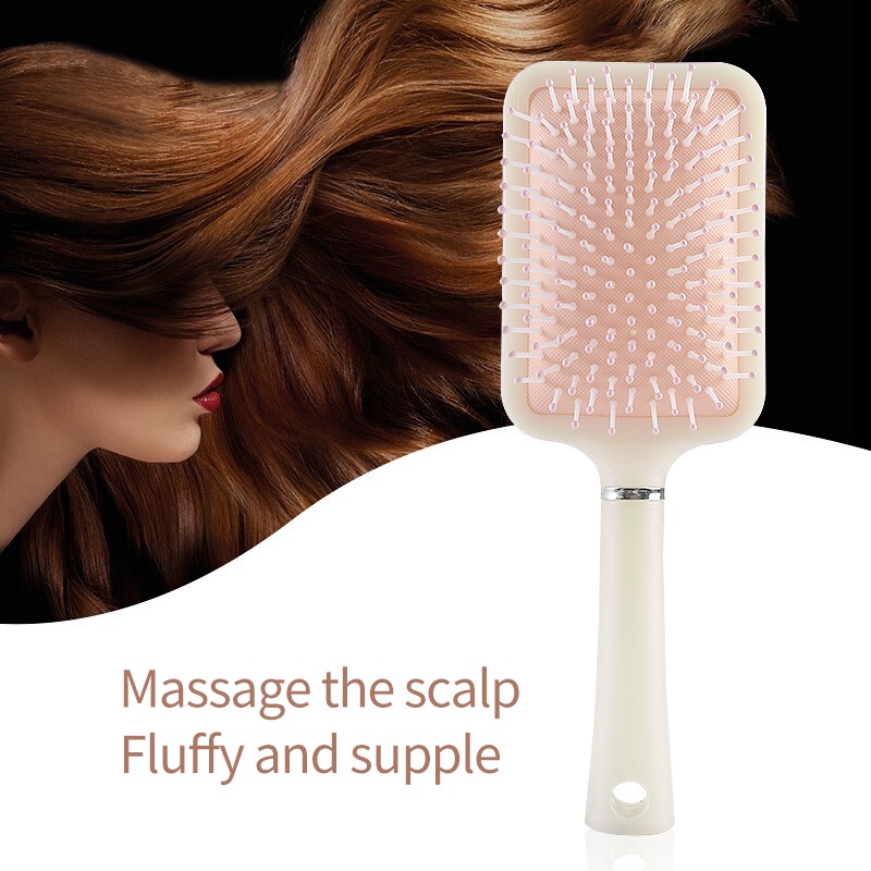 Lược Chải Tóc Massage Gỡ Rối Tóc Có Túi Khí Màu Sắc Ngọc Trai Lấp Lánh Cho Nam Nữ