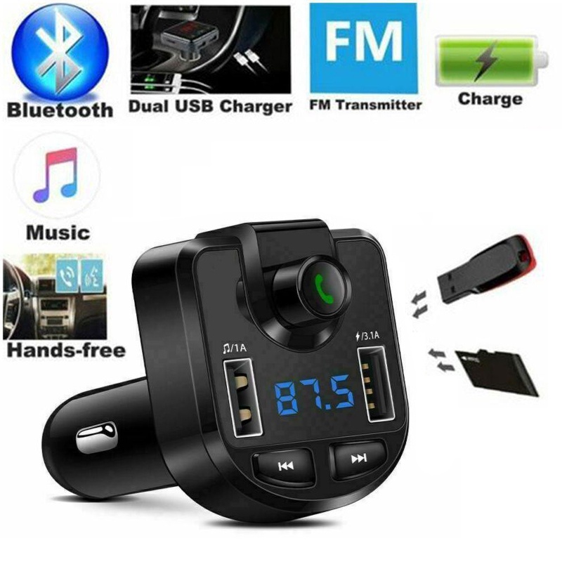 Máy Nghe Nhạc MP3 Phát Thanh FM Kết Nối Bluetooth Không Dây 2 Cổng Sạc USB