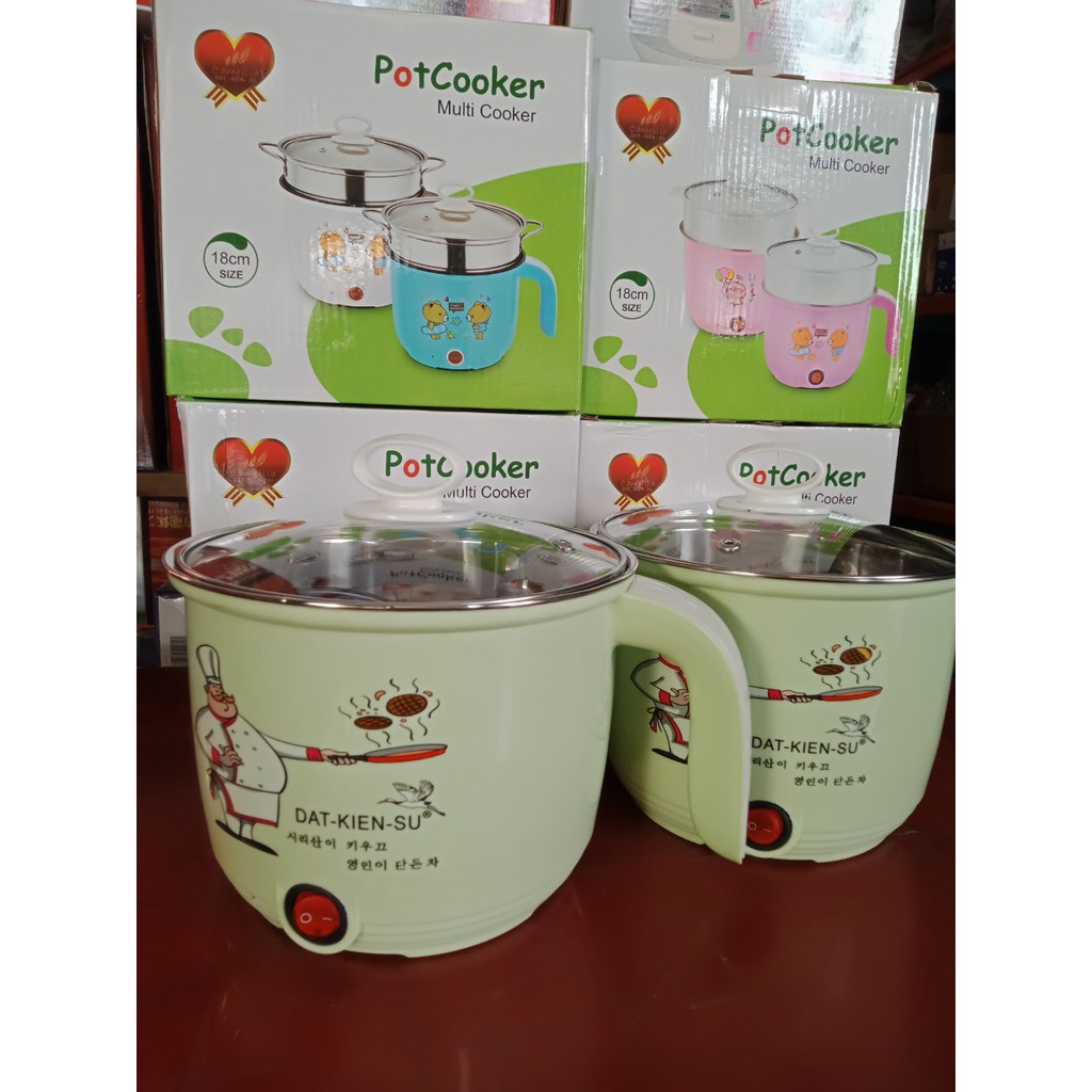 Nồi Nấu Đa Năng - Ca Nấu Mỳ Siêu Tốc Kèm Khay Hấp - Loại Tốt Bảo Hành 6 Tháng