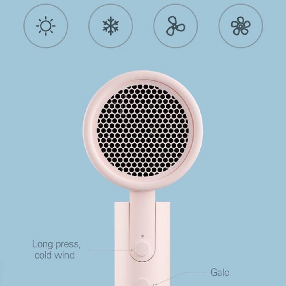 Máy sấy tóc Xiaomi Mijia H100 , Sấy Tóc 2 chiều nóng lạnh Công suất lớn 1800W gấp gọn,chuẩn SALON . BH 24 Tháng