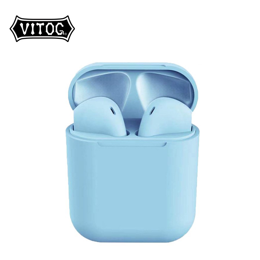 Tai Nghe Nhét Tai Không Dây VITOG TWS Inpods Pro 12 Bluetooth 5.0 Tích Hợp Micro Màu Macaron Chính Hãng