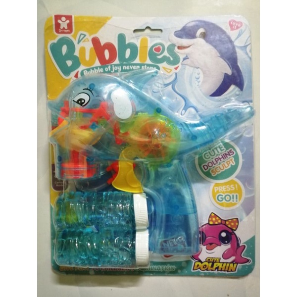Đồ Chơi Súng Bắn Bong Bóng Xà Phòng Hình Cá Heo Dành Cho Bé
