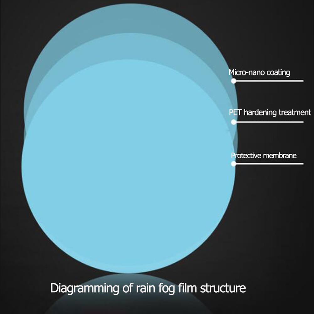 Bộ 2 miếng phim dán bảo vệ chống thấm nước và sương mù cho gương chiếu hậu xe hơi tiện dụng