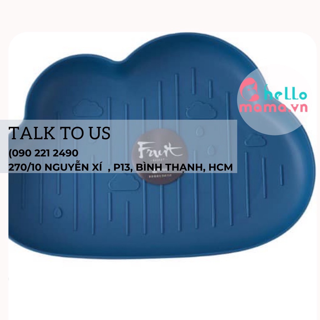 Khay Ăn Dặm Hình Đám Mây -dùng để trang trí thức ăn cho bé ăn dặm chỉ huy