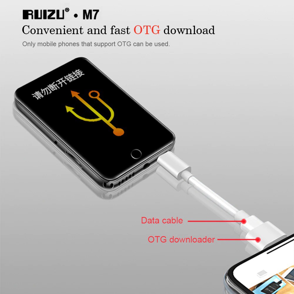 Lossless Music player Ruizu M7 - Máy nghe nhạc Ruizu M7 hỗ trợ Bluetooth 4.0