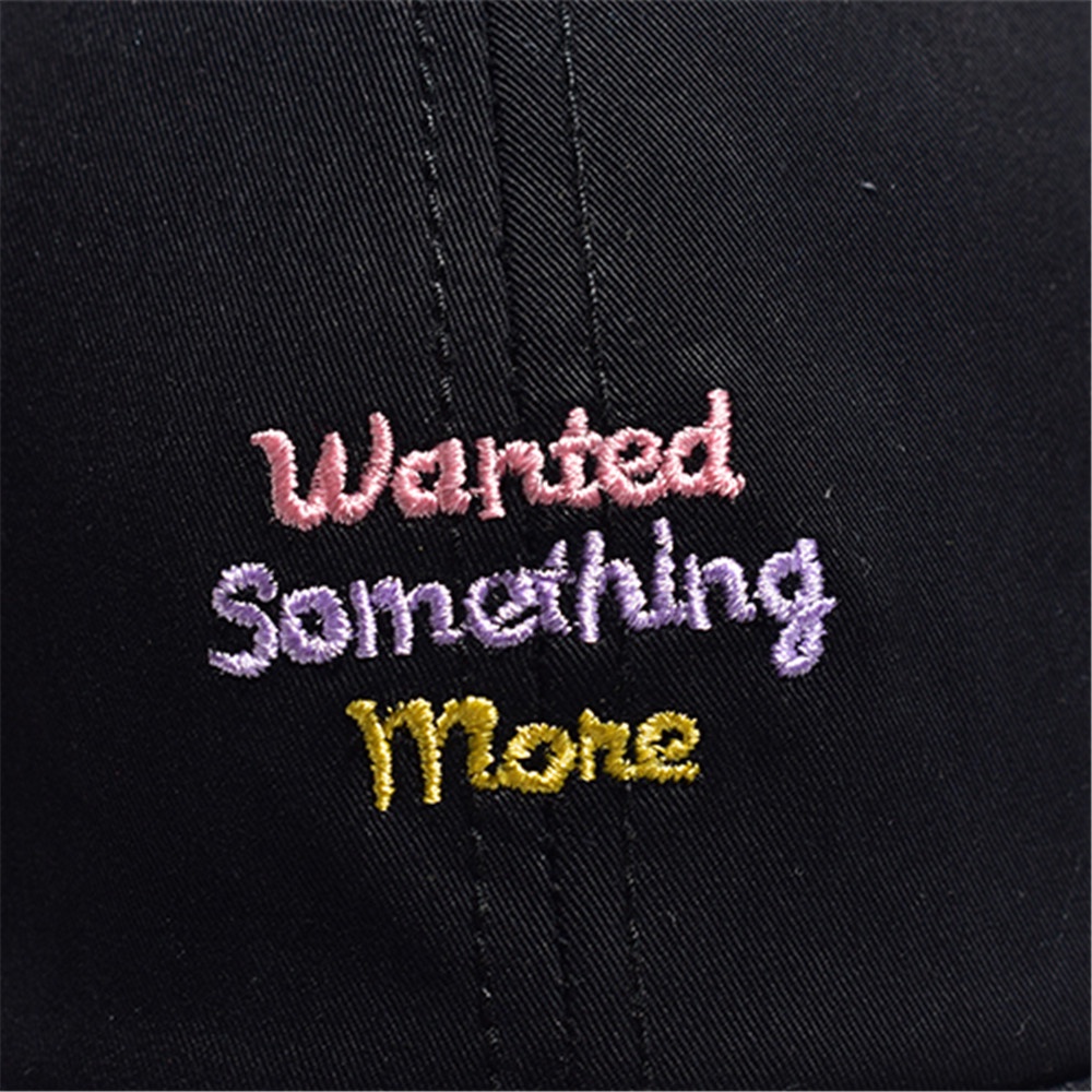 Mũ lưỡi trai thêu chữ phong cách Hàn Quốc với 5 màu tùy chọn