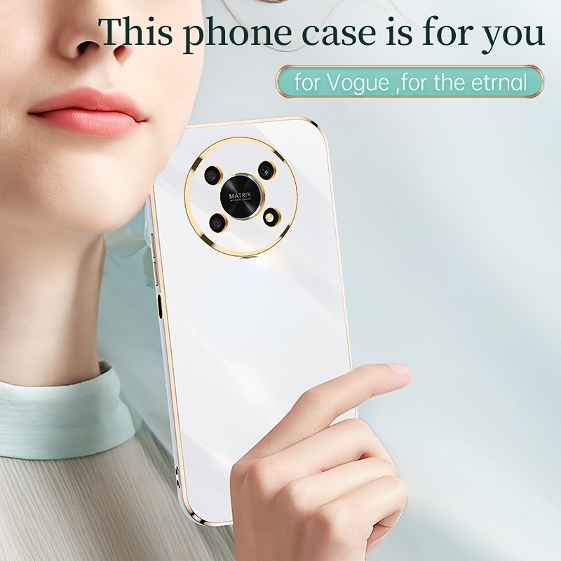 Ốp Điện Thoại Silicone Mềm Mạ Điện Chống Trầy Xước Cho Huawei Honor x9 5G honorx9