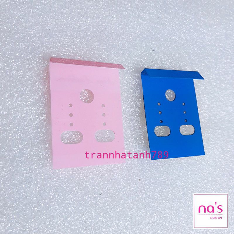 Tag thẻ treo bông tai hoa tai nhựa lót nhung bền đẹp sang trọng