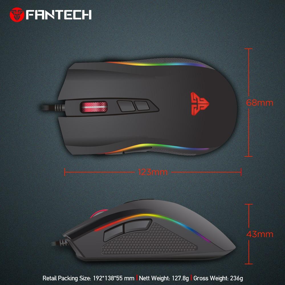 Chuột Gaming Fantech TITAN X4S ( LED Chroma + phần mềm riêng ) LED RGB - Hãng phân phối chính thức