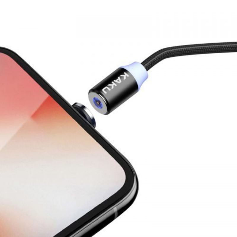 Cáp nam châm 3 đầu Micro Lightning Type C Kaku mã KSC-320 BH 6 THÁNG